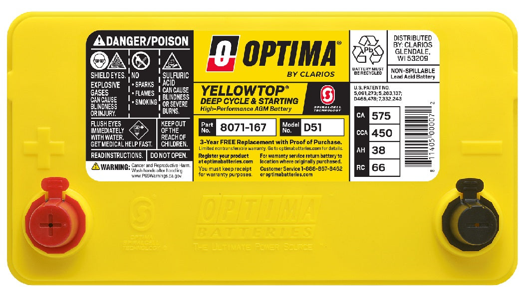 OPTIMA YELLOWTOP D51